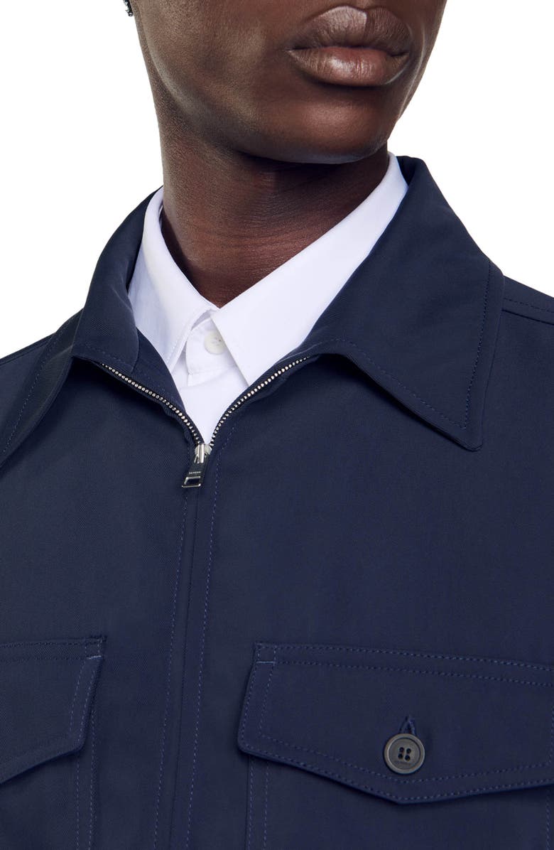 SANDRO Antoine Zip-Up Jacket, Alternate, color, 