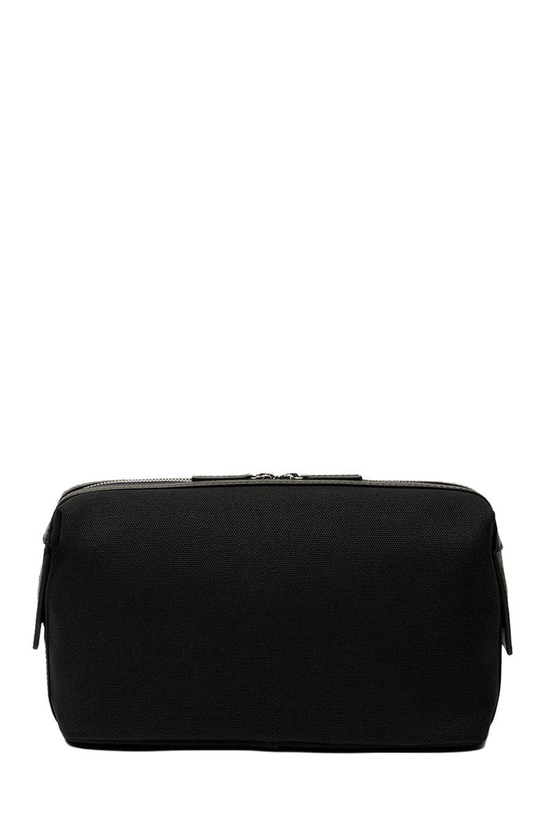 Kenyatta Organic Cotton Canvas Toiletry Bag, Alternate, color, Black