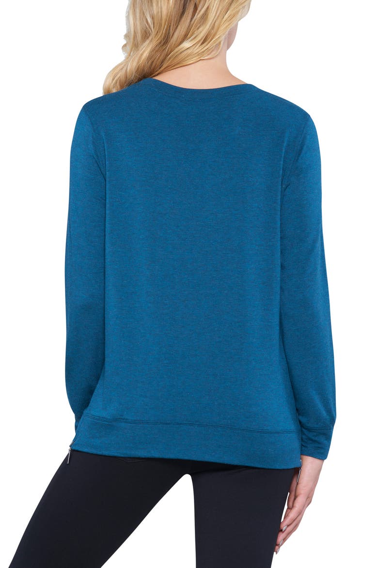 Side Zip Sweater, Alternate, color, JADE