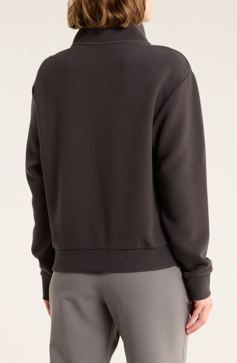 APANA Softsea Mock Neck Full Zip Jacket, Alternate, color, Washed Grey