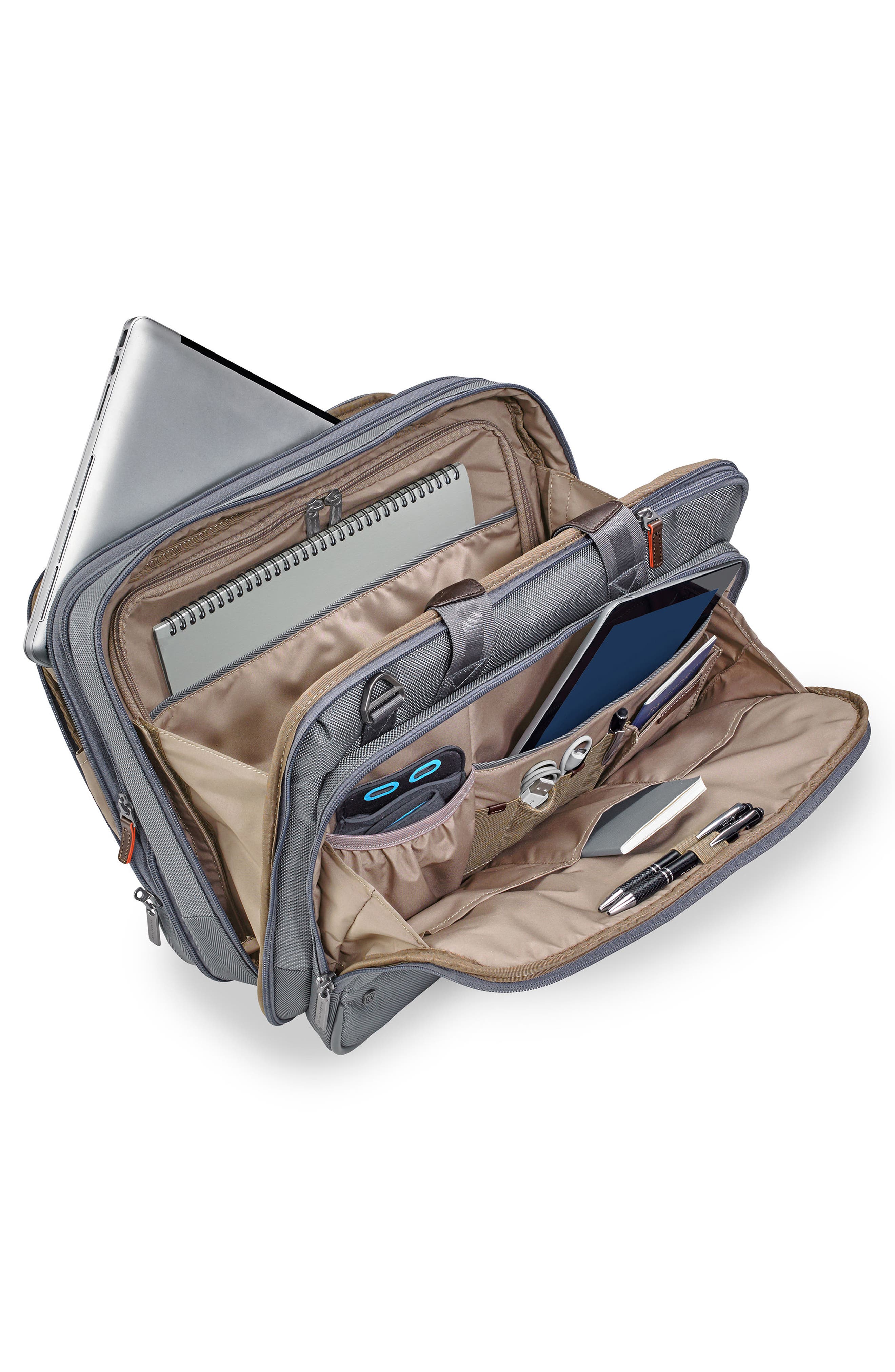 @work Expandable Briefcase, Alternate, color, GREY