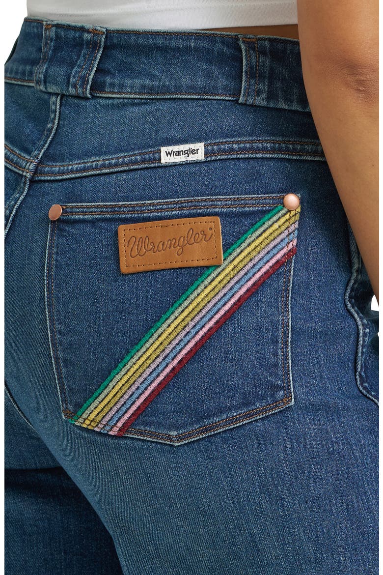 High Waist Rainbow Pocket Wide Leg Jeans, Alternate, color, ICON
