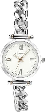 Adornia Cannes Chain Bracelet Watch, 28mm