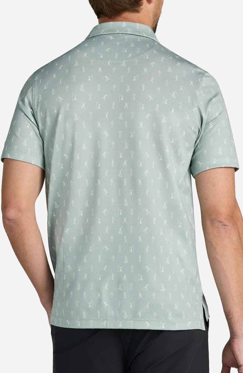 Bad Birdie Range Monster Tech Piqué Polo, Alternate, color, Range Monster - Sage