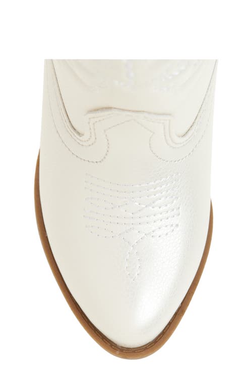 Tucker + Tate Cowboy Boot In White Pearl