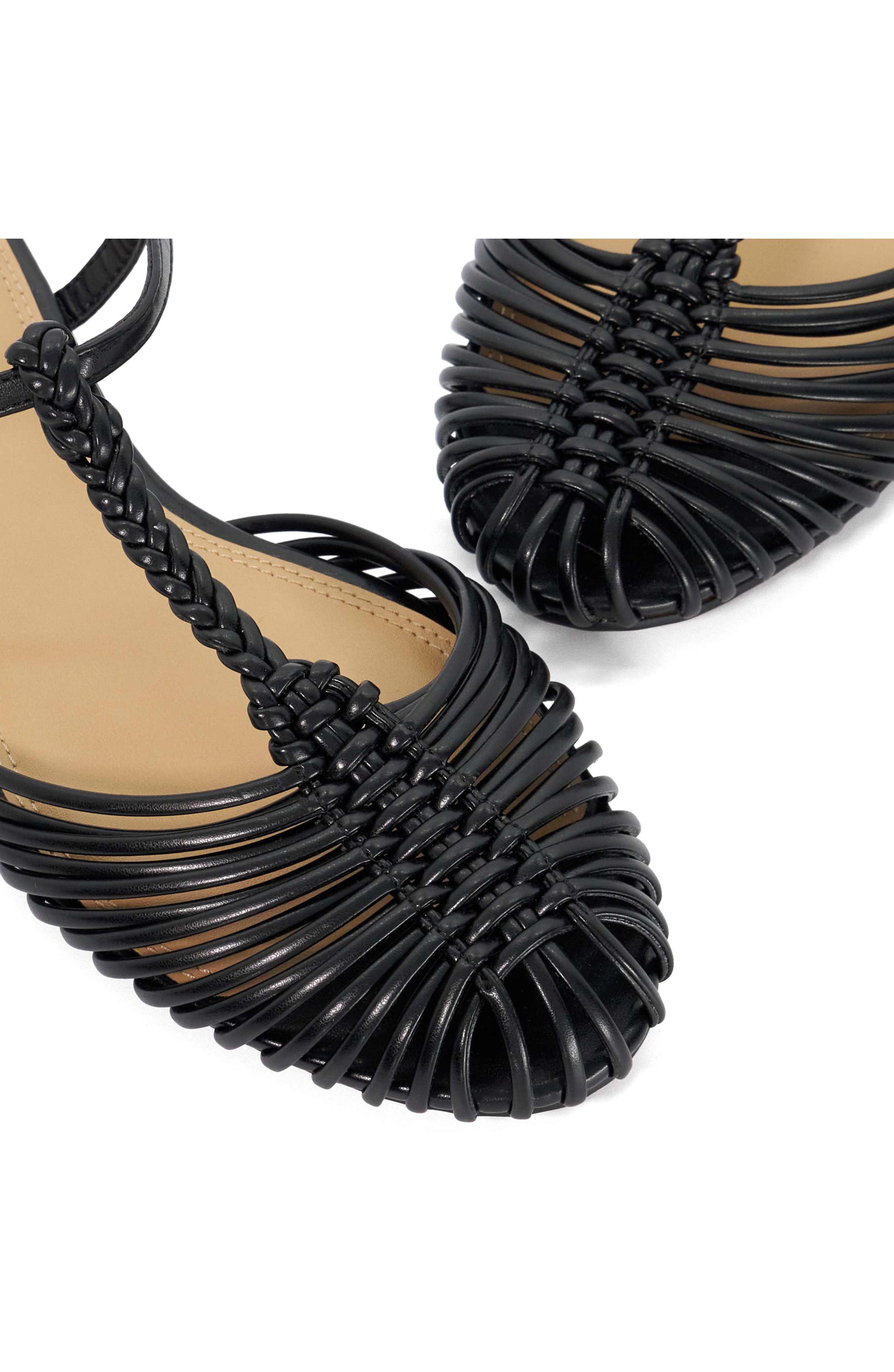 Dune London Harmoni Ankle Strap Sandal, Alternate, color, Black