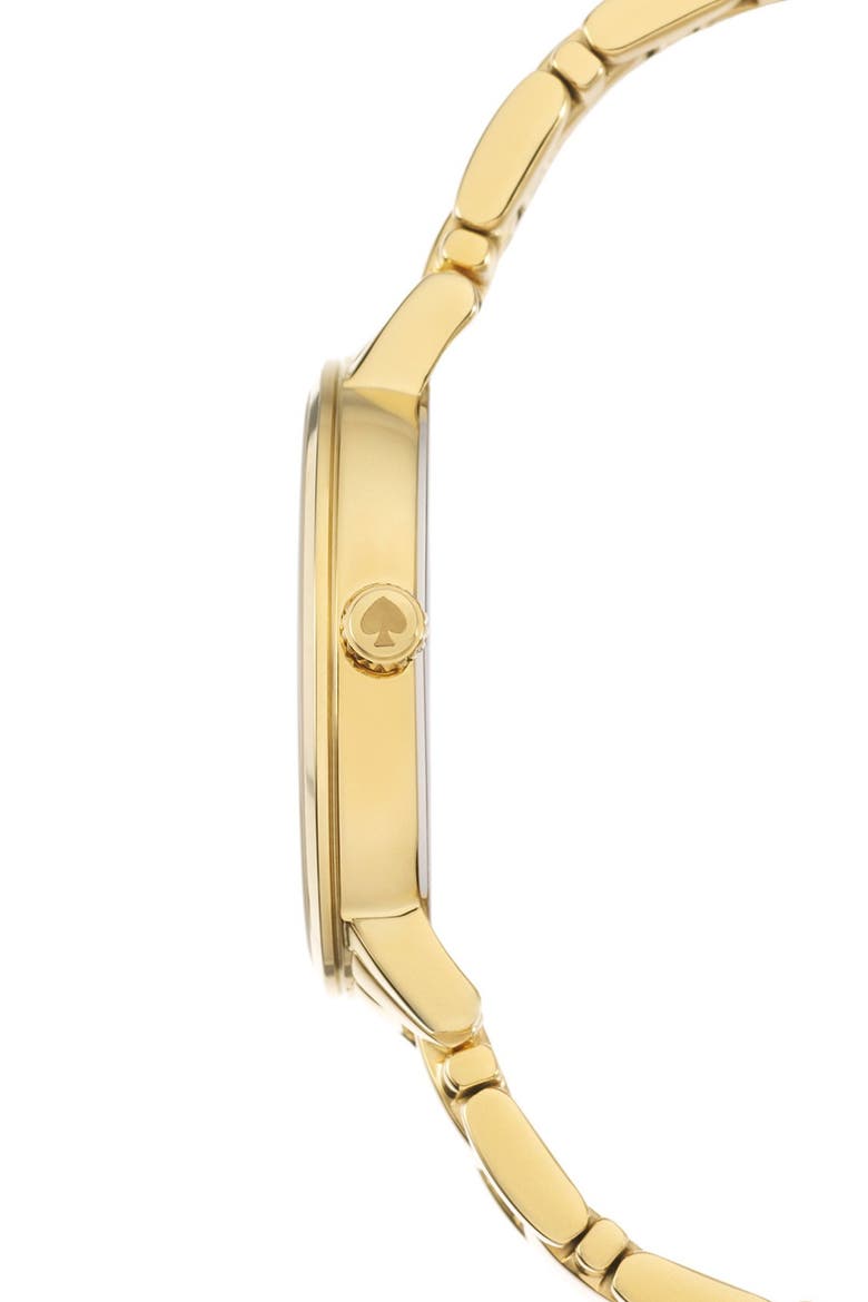 'gramercy' dot dial bracelet watch, 34mm, Alternate, color, GOLD
