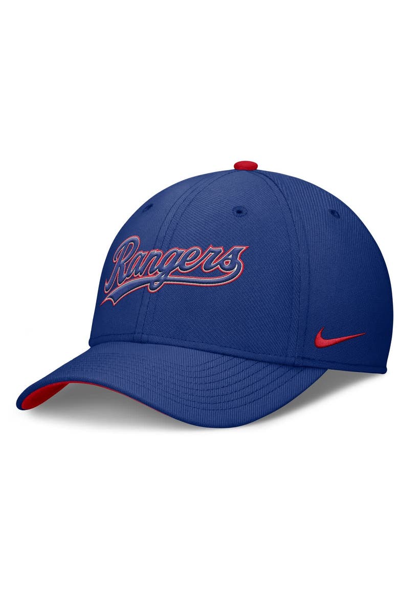 Men's Nike Royal Texas Rangers Primetime Rise Dri-FIT Flex Hat, Main, color, Royal