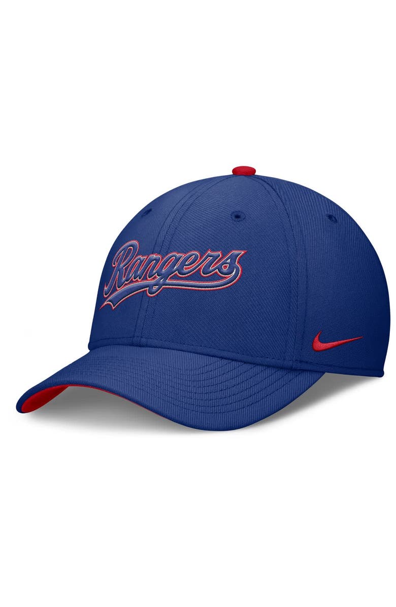 Nike Men's Nike Royal Texas Rangers Primetime Rise Dri-FIT Flex Hat, Main, color, Royal