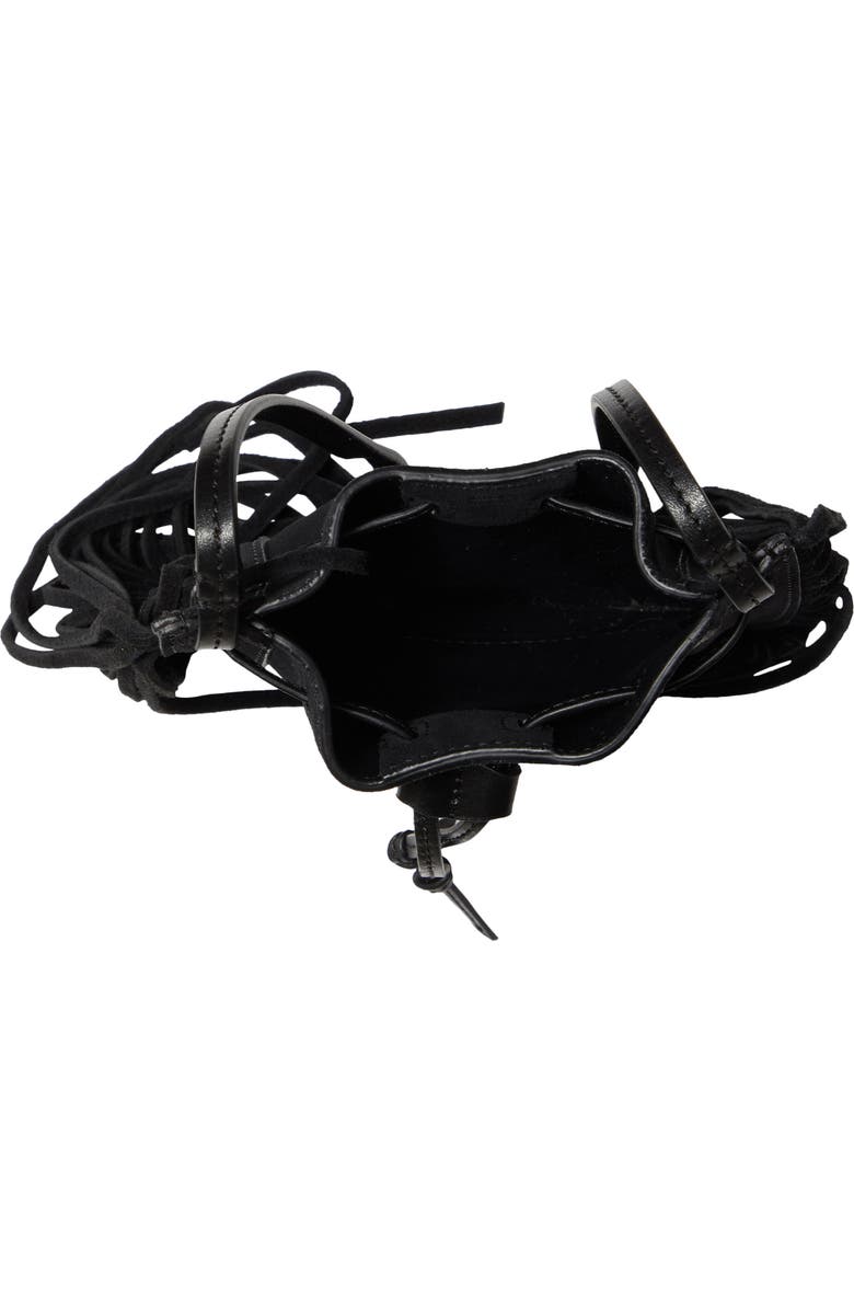 Isabel Marant Miskaf Suede Fringe Crossbody Bag, Alternate, color,