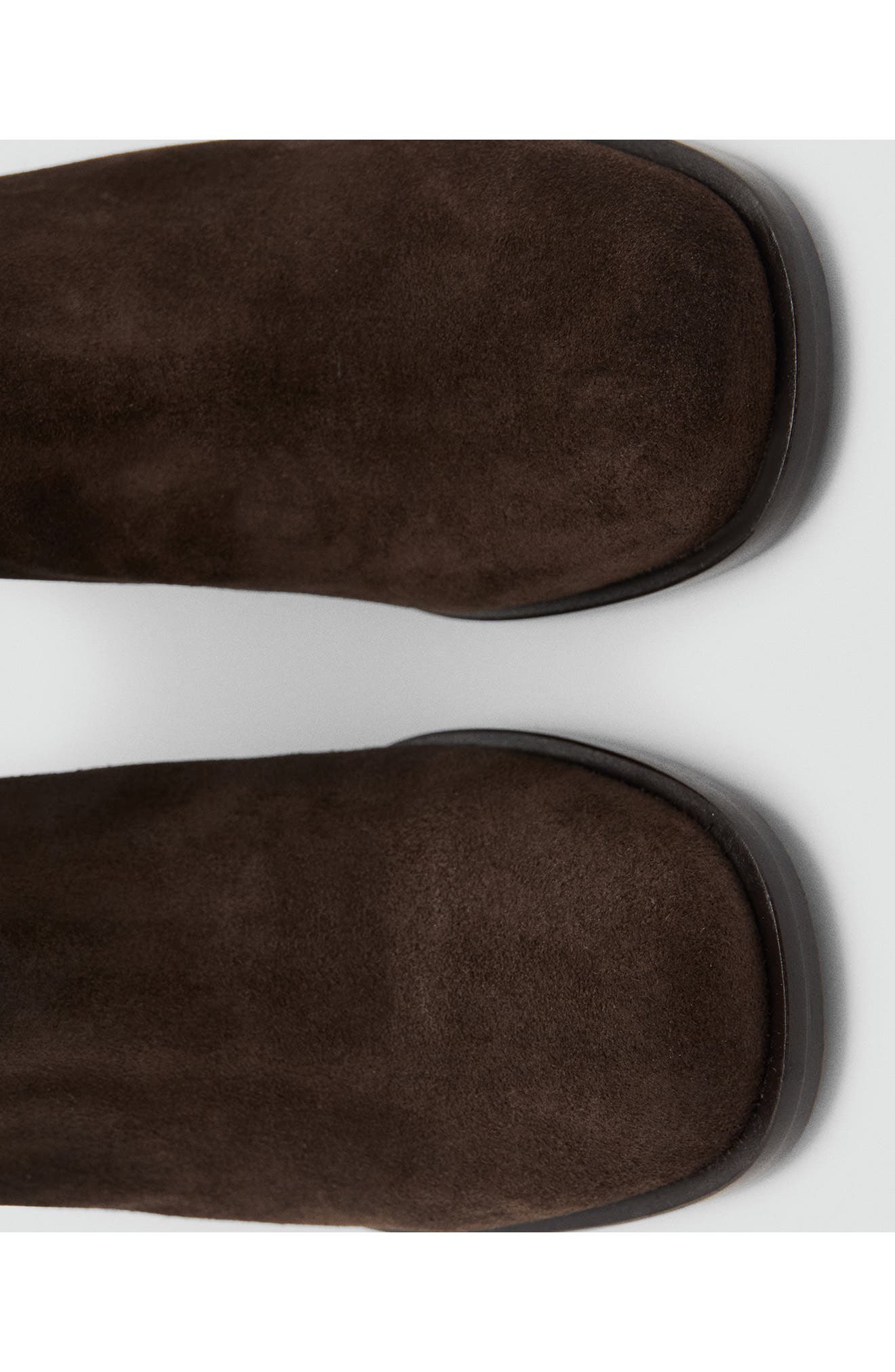 MANGO Square Toe Boot, Alternate, color, Chocolate