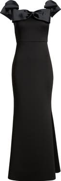 Eliza J Off the Shoulder Bow Gown