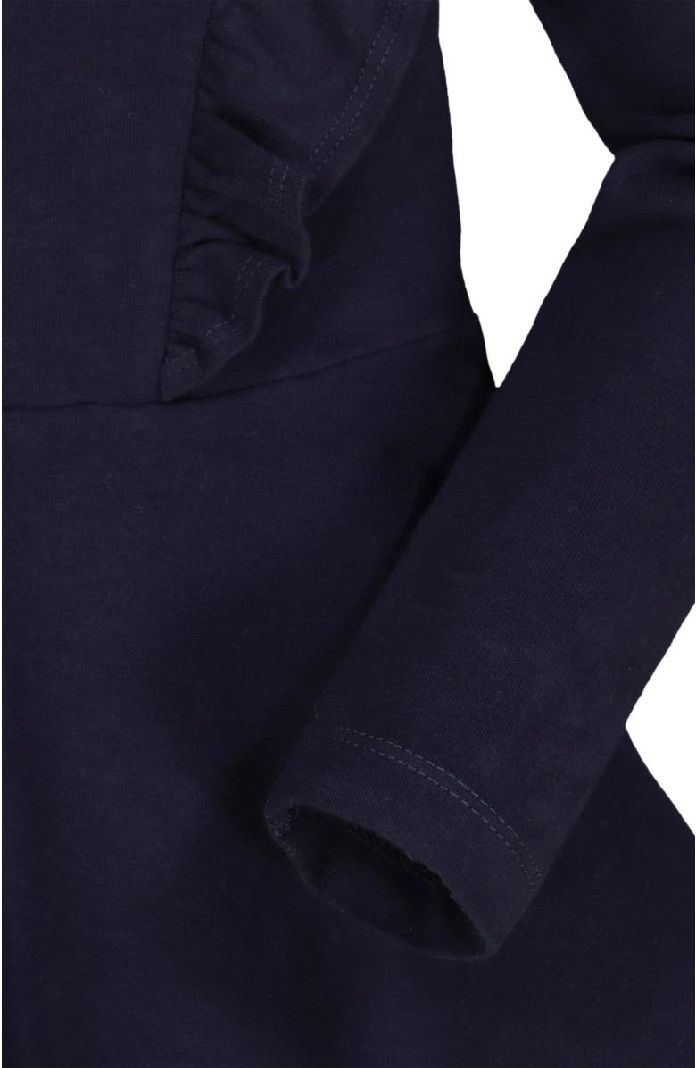 Hope & Henry Girls' Knit Pinafore Ruffle Dress, Toddler, Alternate, color, 