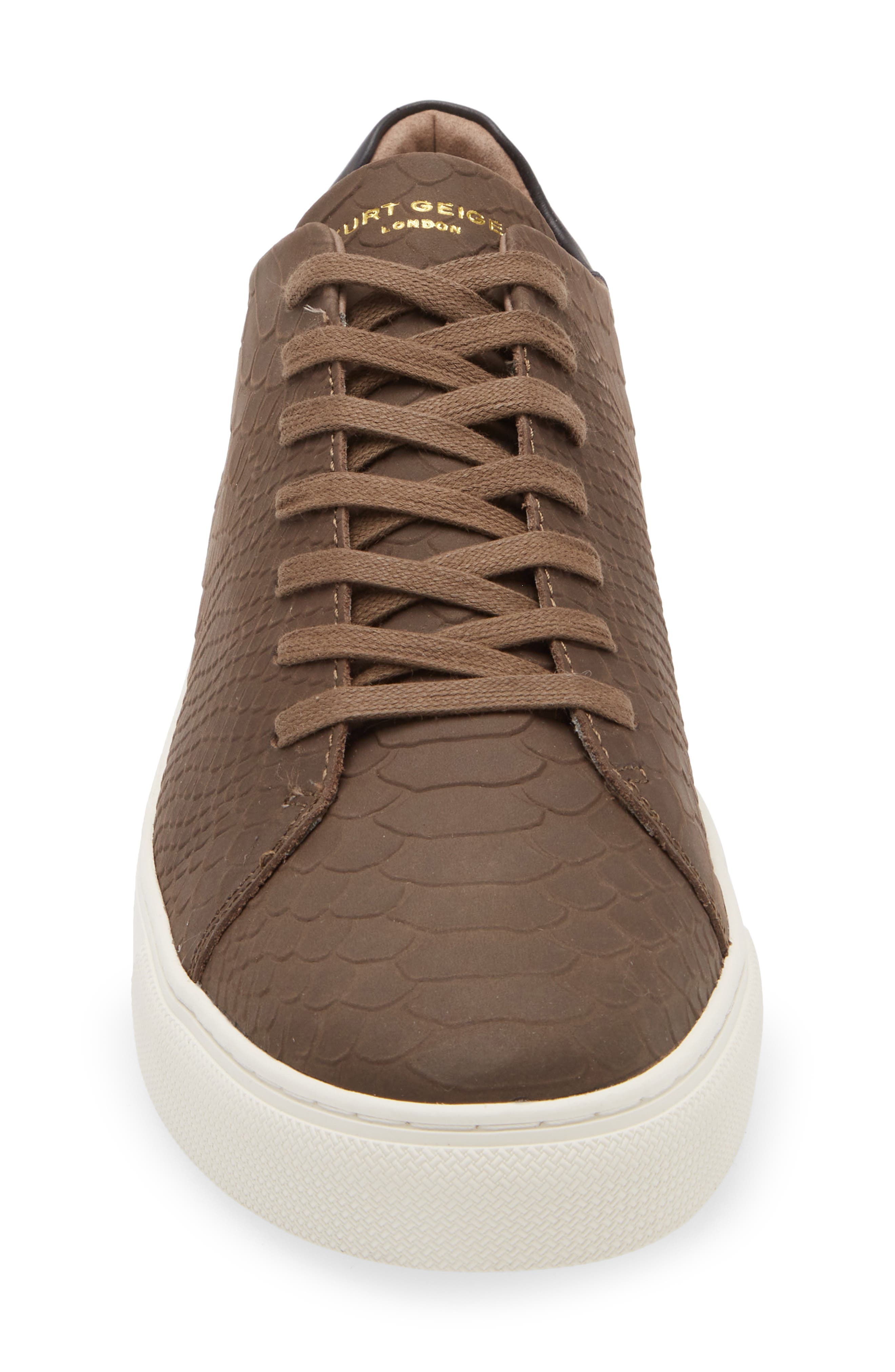 Kurt Geiger London Lennon Croc Embossed Sneaker, Alternate, color, 