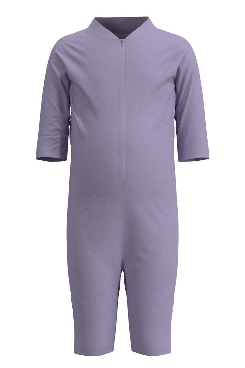 Kid's Wave Barracuda Neck-to-Knee Swimsuit, UPF 50+ Sun Protection, Main, color, Lavendula