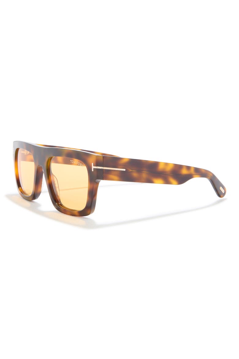 53mm Square Sunglasses, Alternate, color, HAVANA / OTHER / BROWN