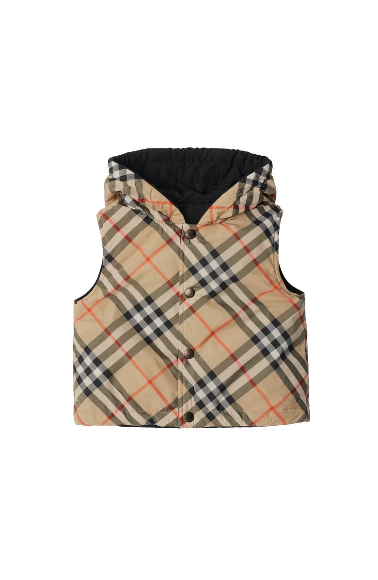 Burberry Reversible Check Gilet, Main, color, 