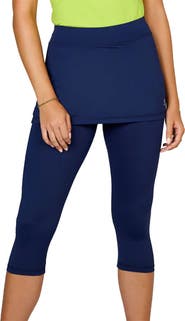 Sofibella UV Staples Abaza 13in Womens Tennis Skirt with Capri Leggings