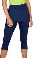 Sofibella UV Staples Abaza 13in Womens Tennis Skirt with Capri Leggings