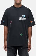 Good For Nothing Flight Butterfly Print Relaxed Tee