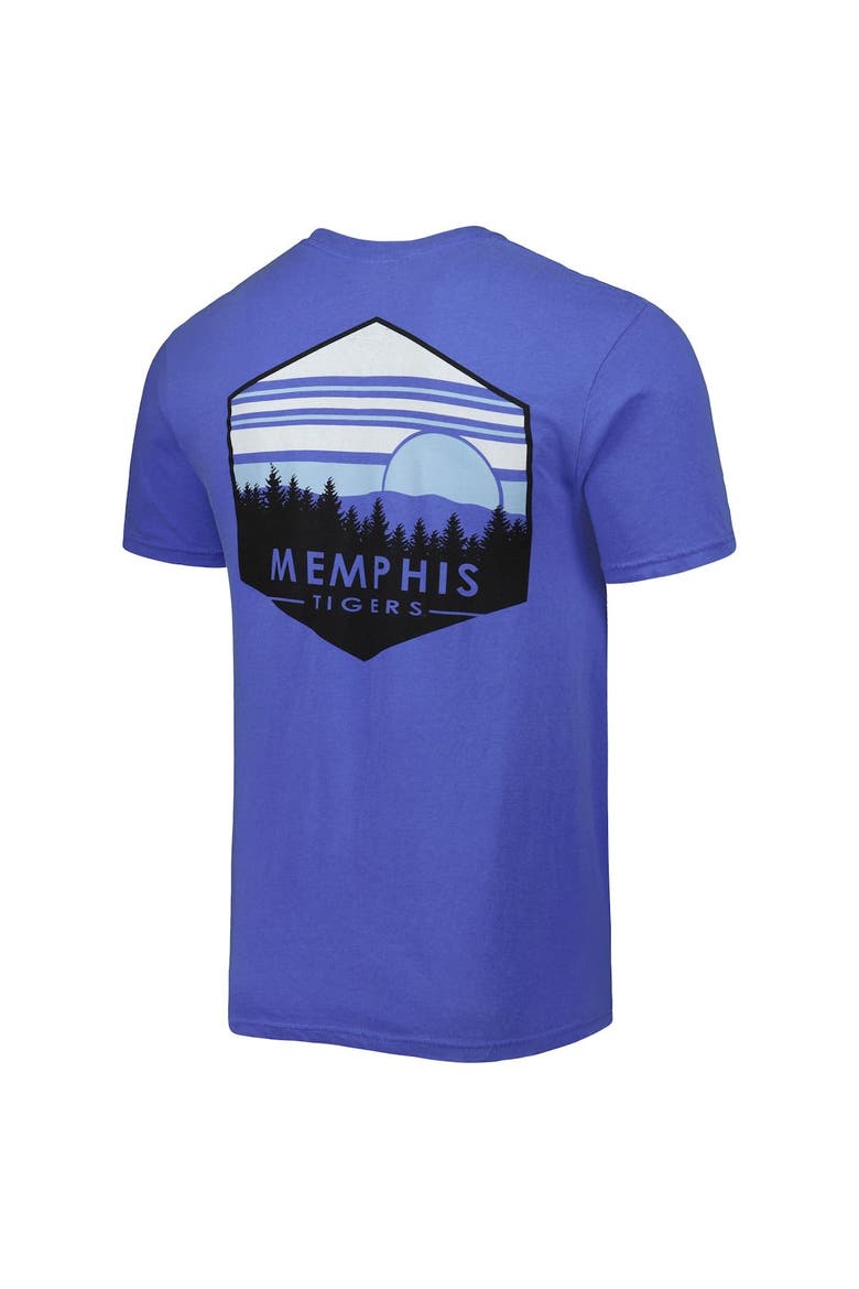 Men's Blue Memphis Tigers Landscape Shield T-Shirt, Alternate, color, Blue
