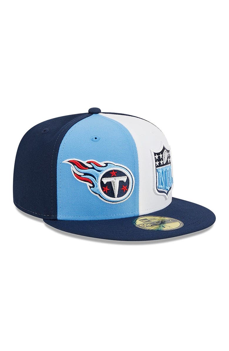New Era Men's New Era Light Blue/Navy Tennessee Titans 2023 Sideline 59FIFTY Fitted Hat, Alternate, color, Light Blue