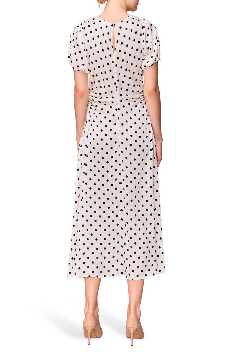 MELLODAY Bubble Sleeve Midi Dress, Alternate, color, 