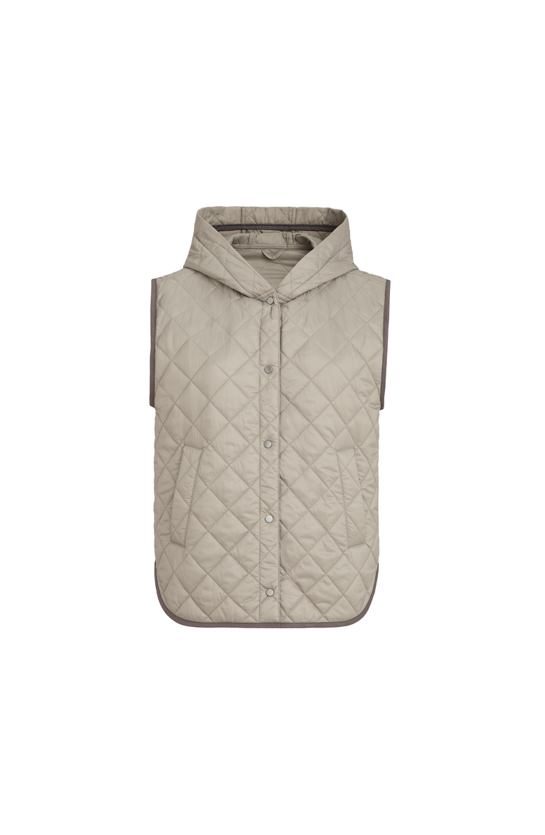 Brunello Cucinelli Vest with Thermore<sup>®</sup> padding, Main, color, Light Brown