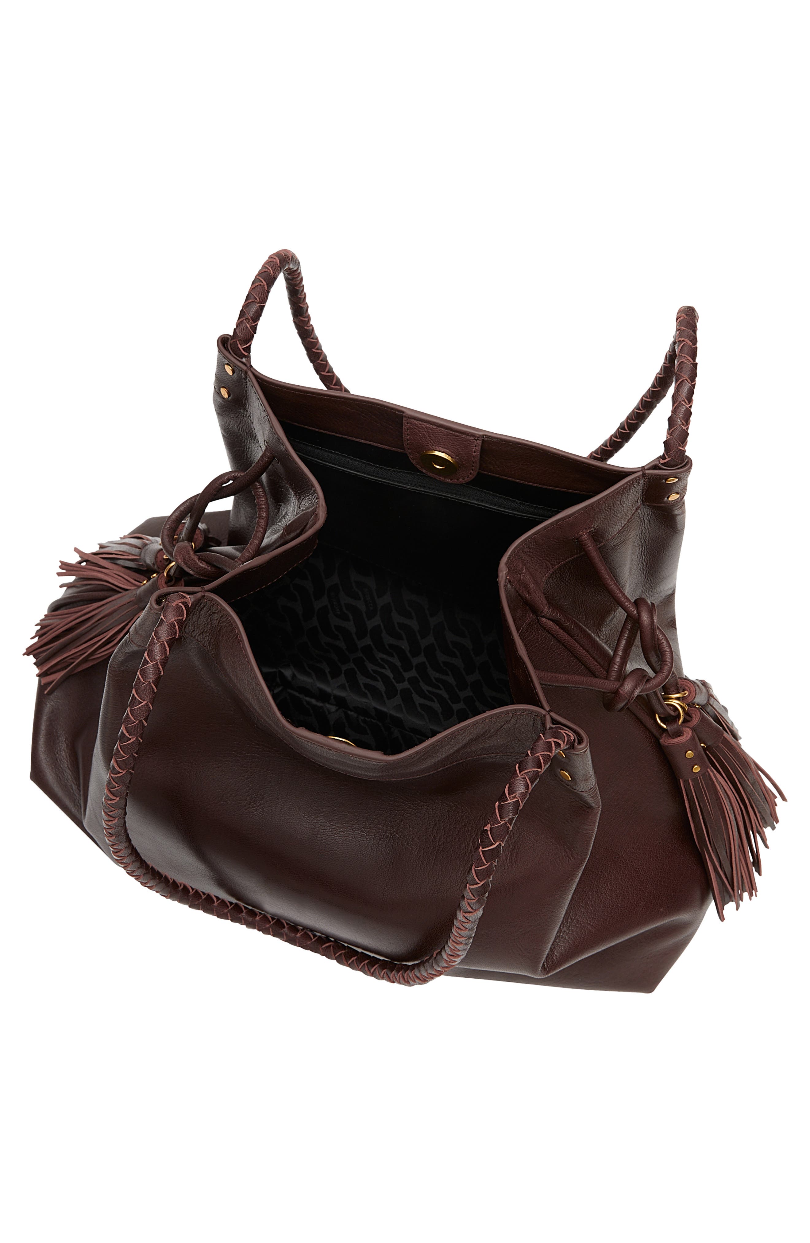 Lana Tassel Leather Tote, Alternate, color, SABLE