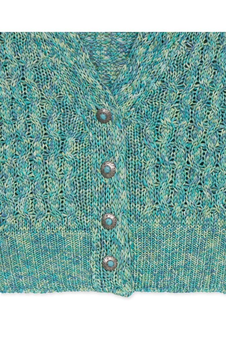 Fortela Lola Knit Cardigan, Alternate, color, Turquoise