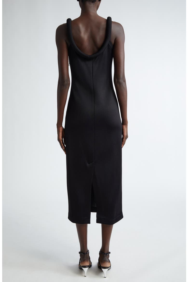 Scoop Neck Midi Sweater Dress, Alternate, color, BLACK