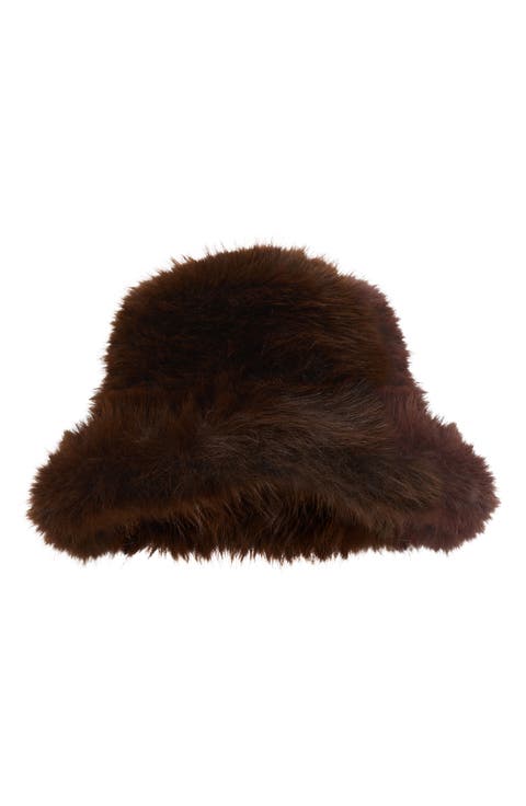Faux Fur Bucket Hat