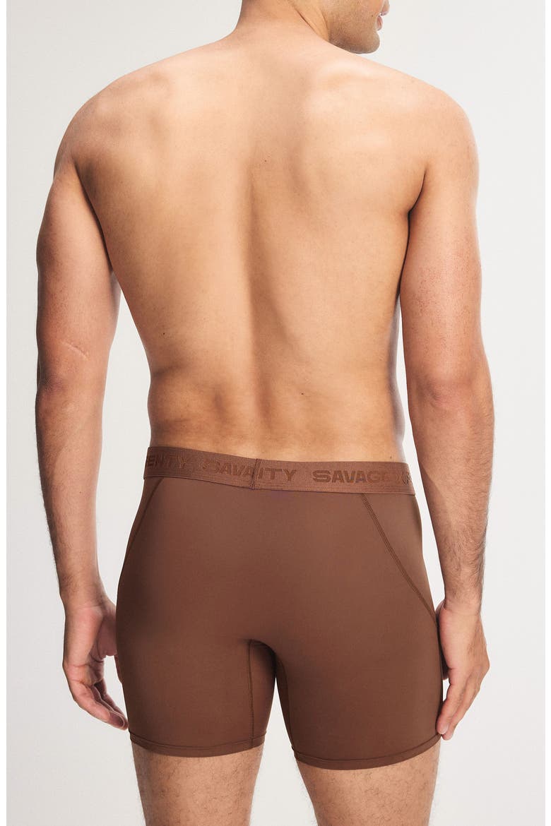 Flex Performance Boxer Briefs, Alternate, color, SEMISWEET BROWN