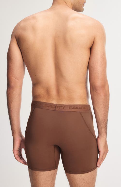 Savage X Fenty Shadow Fit Boxer Briefs In Brown