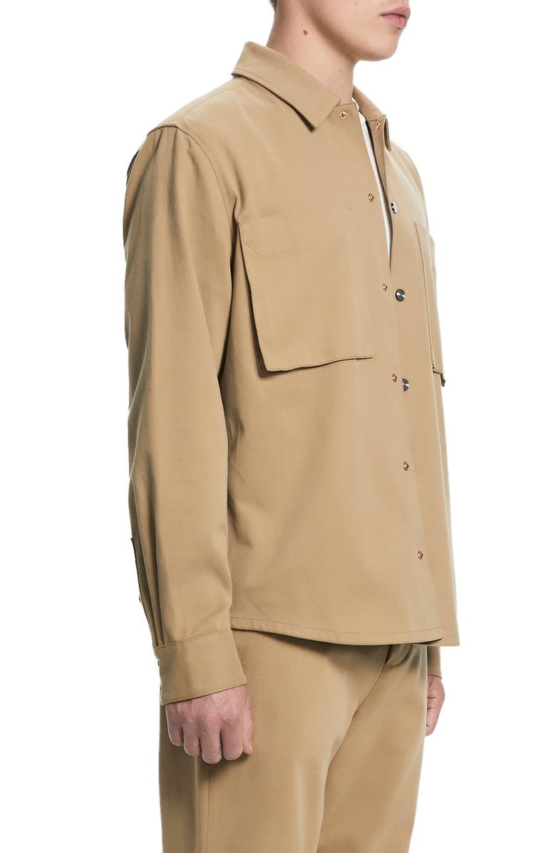 VAYDER Oversize Stretch Twill Snap-Up Overshirt, Alternate, color,