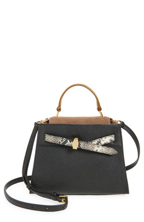 Dash Leather Top Handle Bag