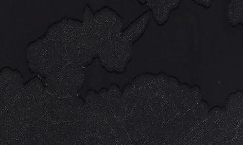 Leith Floral Jacquard Miniskirt In Black