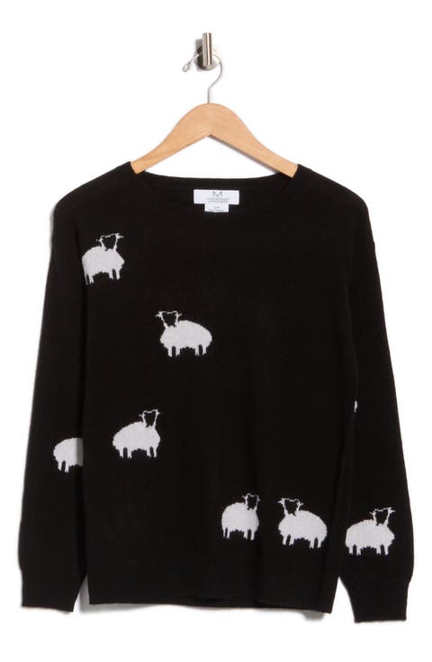 Cashmere Sheep Patterned Sweater