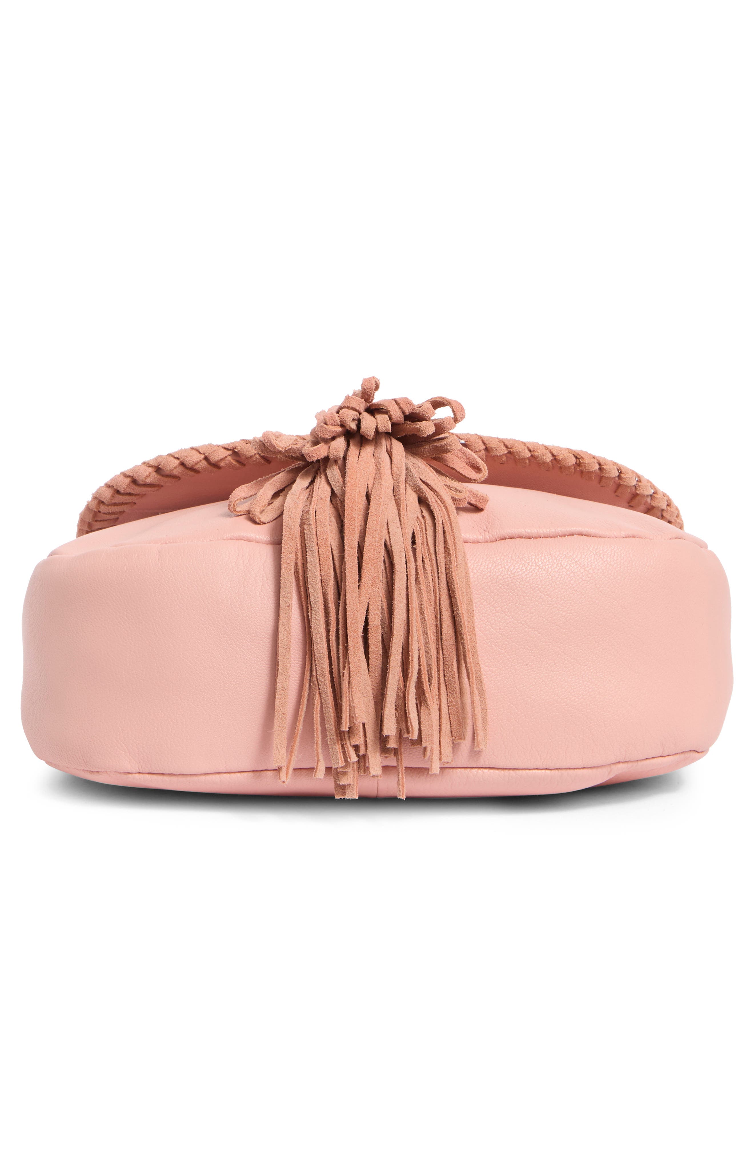 Vall Crossbody Bag, Alternate, color, ROSE TAN GOAT SUEDE