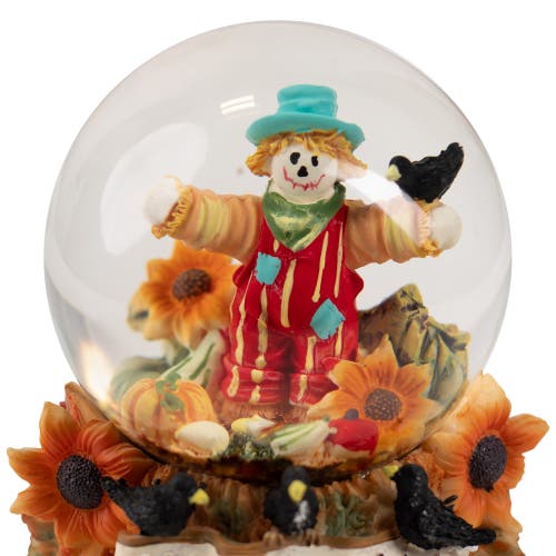 Northlight Scarecrow Happy Fall Harvest Snow Globe In Multi