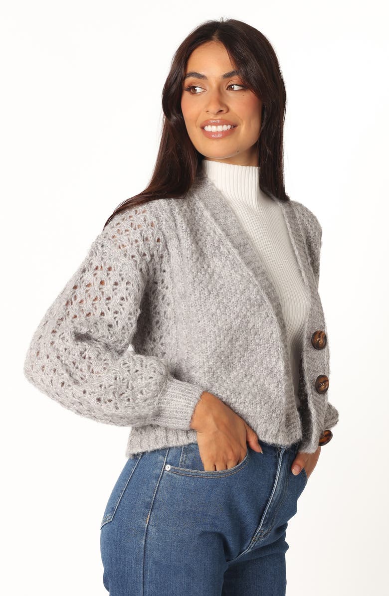 Petal & Pup Blakey Cardigan, Alternate, color, Grey