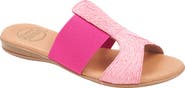 André Assous Noor Raffia Slide Sandal