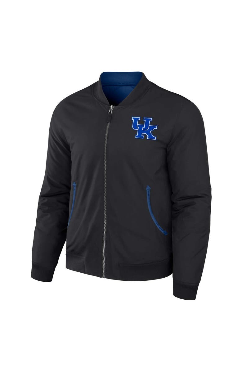 Darius Rucker Collection by Fanatics Men's Darius Rucker Collection by Fanatics Black/Royal Kentucky Wildcats Reversible Full-Zip Bomber Jacket, Alternate, color, 