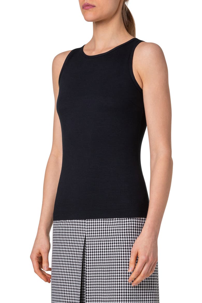 Sleeveless Knit Top, Alternate, color, BLACK