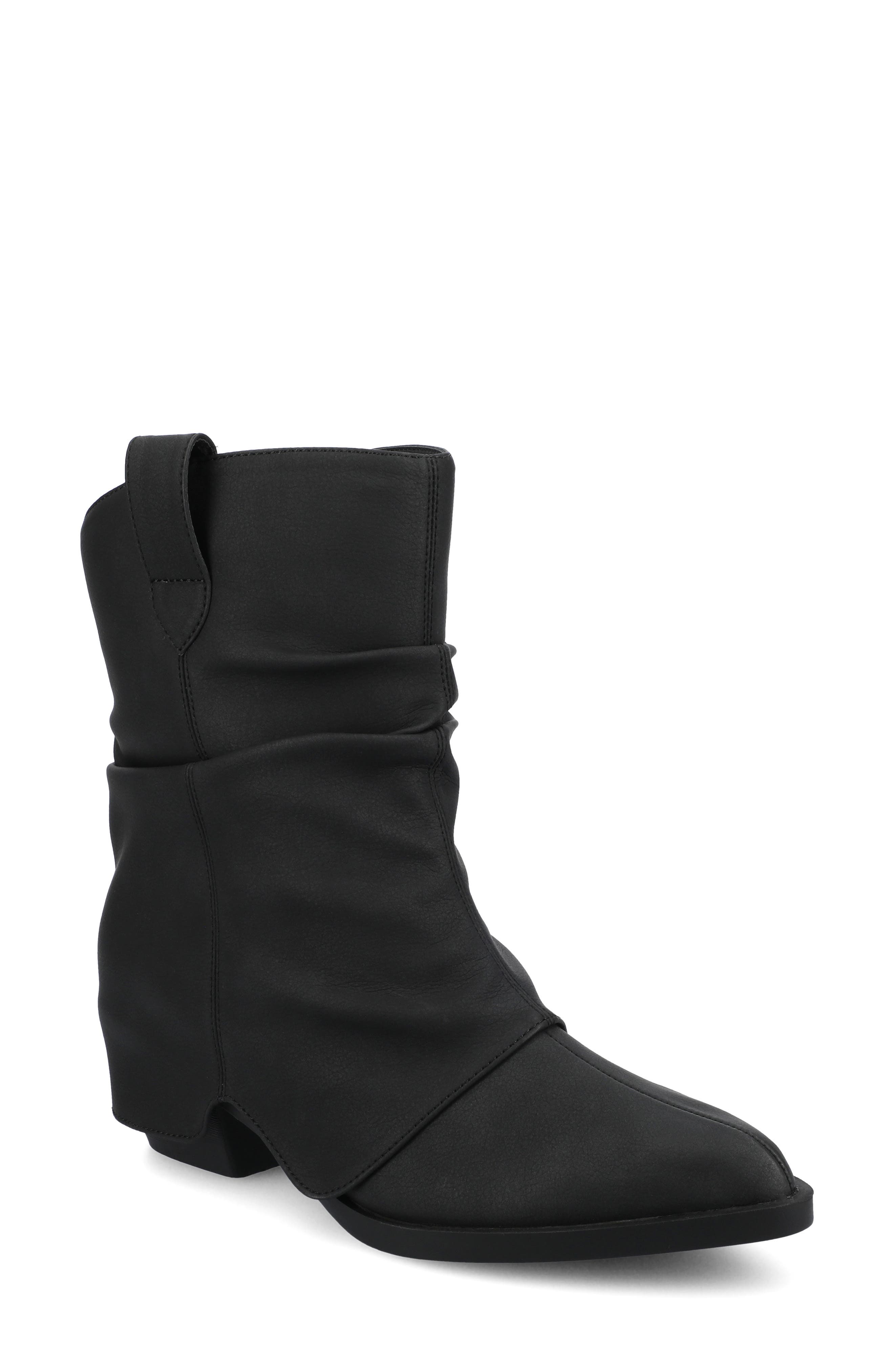 Journee Collection Wynette Slouchy Western Boot - Wide Width Available