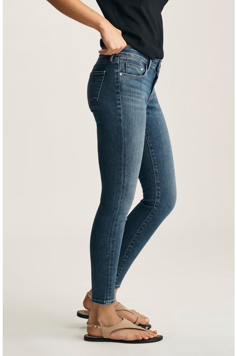 Adriana Mid Rise Skinny Jeans, Alternate, color, MID BRUSHED SUPERSOFT