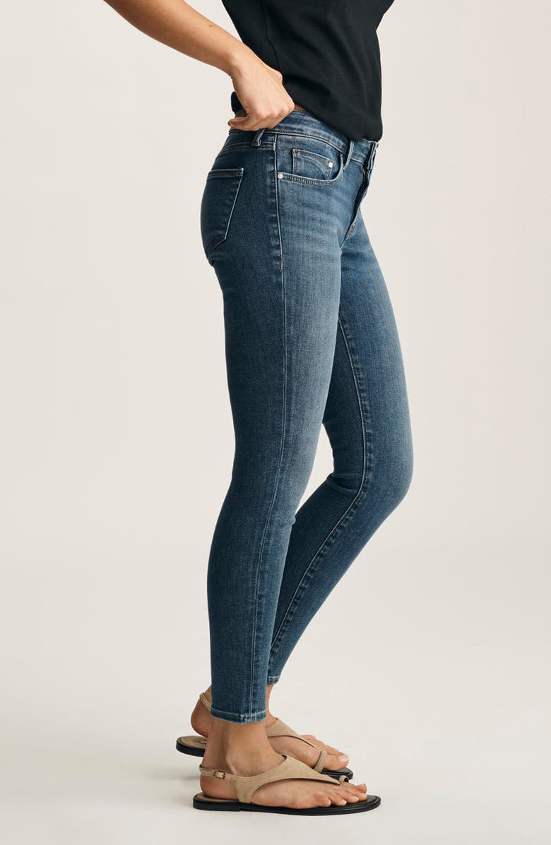 Mavi Jeans Adriana Mid Rise Skinny Jeans, Alternate, color, 