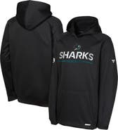 FANATICS Youth Fanatics Black San Jose Sharks Authentic Pro Rink Raglan Hoodie