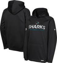 FANATICS Youth Fanatics Black San Jose Sharks Authentic Pro Rink Raglan Hoodie