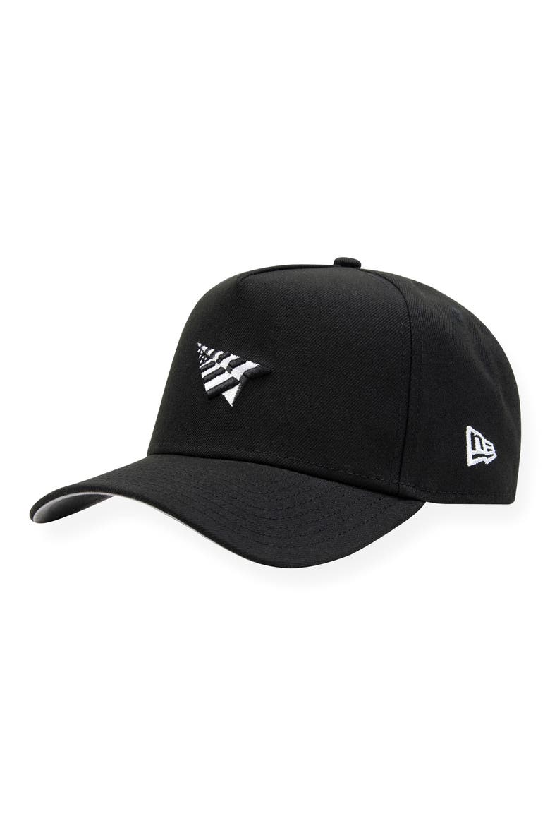 Logo 9FORTY A-Frame Snapback Cap, Main, color, BLACK